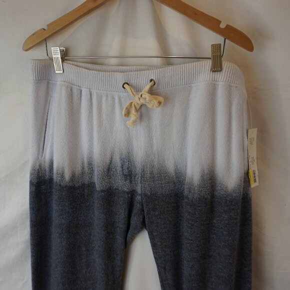 Sweet Romeo Tie-Dye Ombre Jogger Lounge Terry Grey Pants NWT L - Picture 3 of 10
